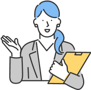 スーツを着た女性のイラスト